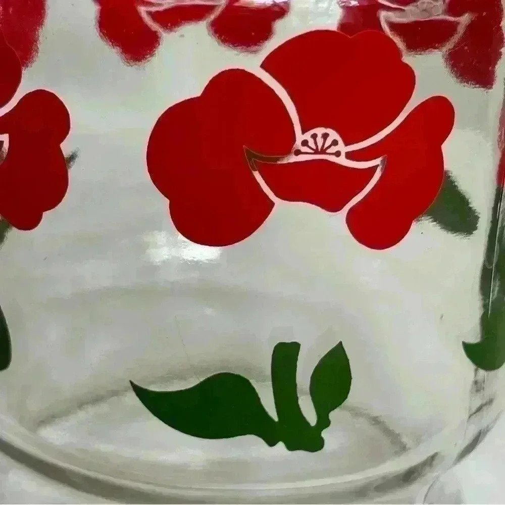 Gorgeous 60s Anchor Hocking Poppy pitcher / carafe - Picture 3 of 7
